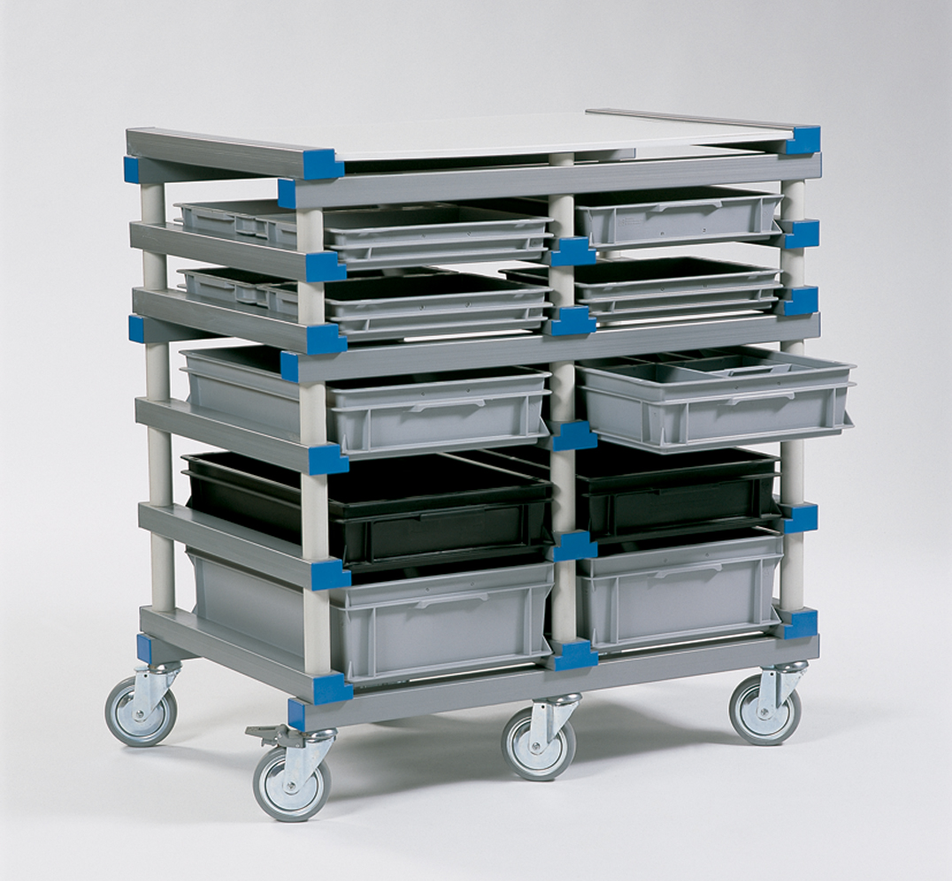 PVC plastic trolley for the catering and hospitality industry
