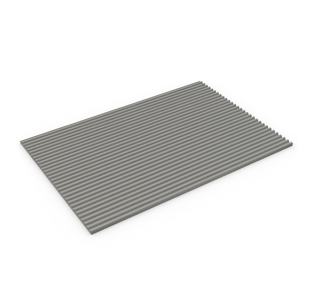 Industrial vinyl flooring - Model FLEXI-LINE. Grey