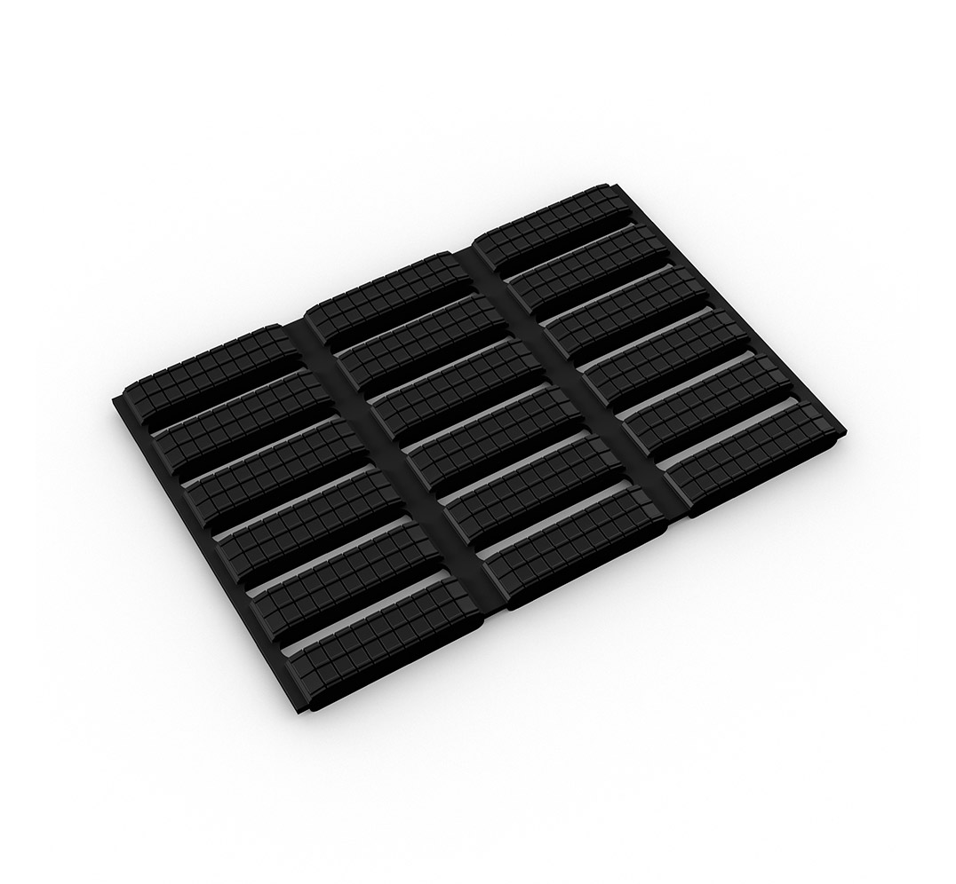 Anti slip roll up flooring Felxipath COVID19 - black