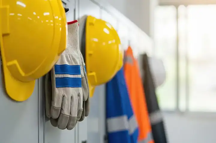 Gancho para colgar equipo de trabajo en la taquilla